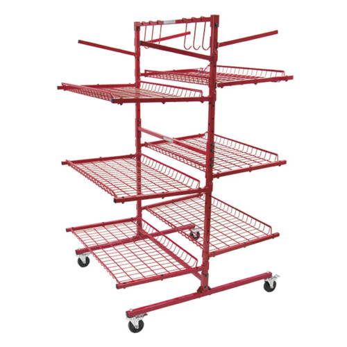 Innovative SSPC-C Parts Cart-C 6-Shelf Mobile Storage Rack