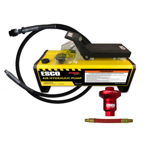 Esco 10518C Pump, Air/Hydraulic, 2.25 Quart Kit (Contains 10518, 10604 Hose and 10601K Reducer Kit)