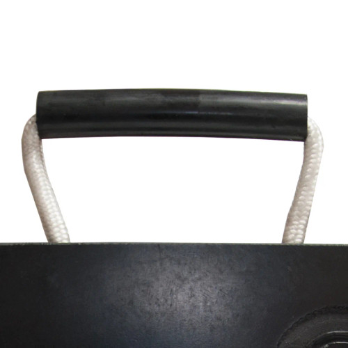 Esco 10752 Jack Plate, 18"x18"x1", With Rope Handle, Black (25 Ton Weight Capacity)