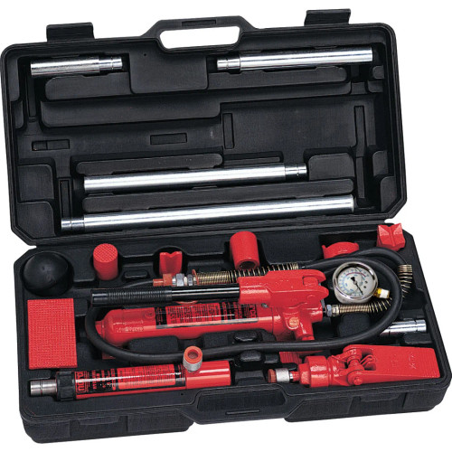 Norco 904004C 4 Ton Basic Collision Repair Kit - Forged Adapters w/gauge