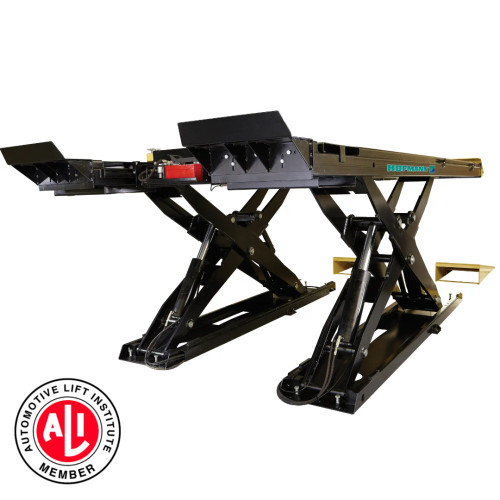 Hofmann EELR709APKG 12K Scissor Alignment Lift w/ 2 Rolling Jacks, Turntables, Roll back kit