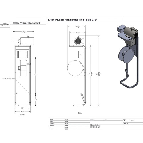 Easy-Kleen FD2435E-GP Firehouse Pressure Water Stationary Unit