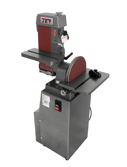JET Tools J-4200A, 6" x 48" Industrial Combination Belt & 12" Disc Finishing Machine 115V 1Ph