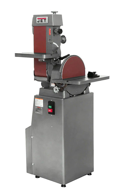 JET Tools J-4200A, 6" x 48" Industrial Combination Belt & 12" Disc Finishing Machine 115V 1Ph