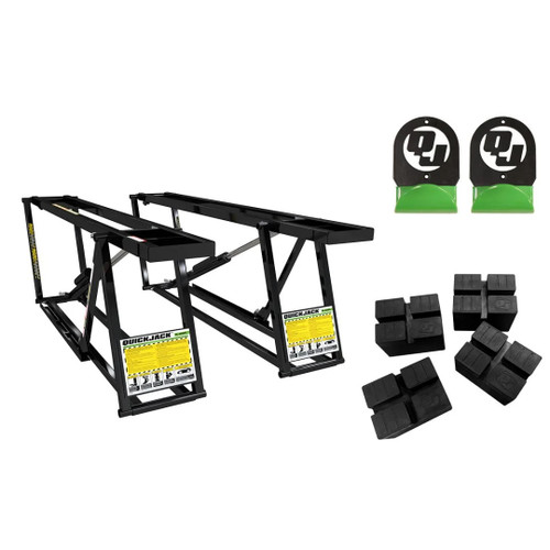 Quickjack 6000TLX-110V Lift + Hangers + Pinch Weld Blocks Package