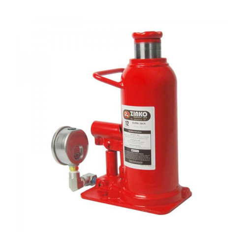 Zinko ZN-12PG 12 Ton Standard Bottle Jack With Pressure Gauge