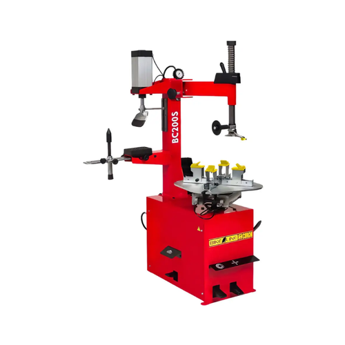 Corghi BC200S Motorcycle/ATV Tire Changer + Wheel Support Kit + Sm Wheel Mounting Roller